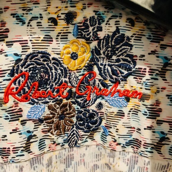 Robert Graham Dress Shirt Size Medium Classic Fit - Picture 6 of 7